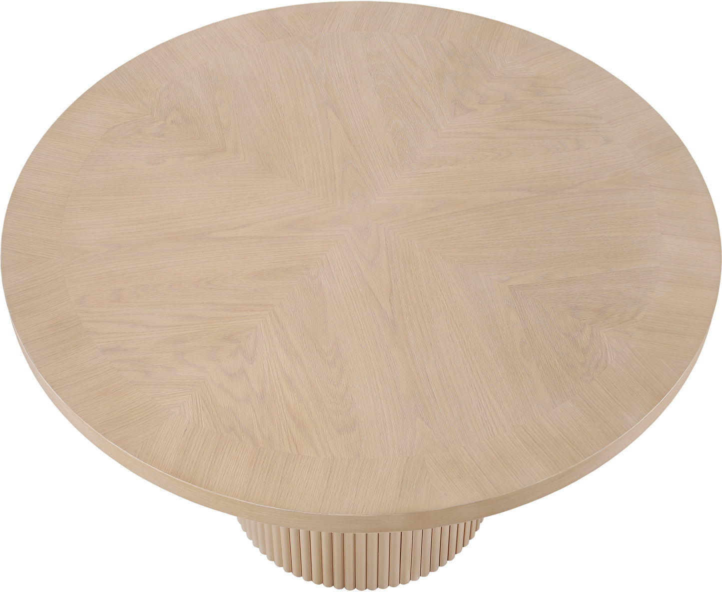 gavin natural oak veneer dining table