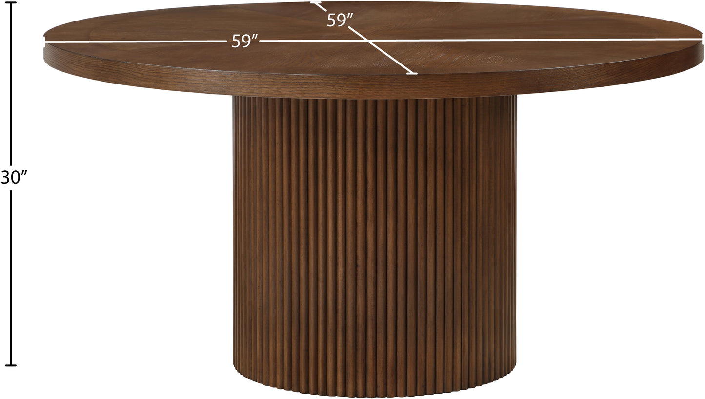 gavin brown oak veneer dining table