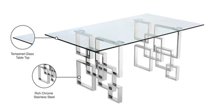 Sylvester Chrome Dining Table T