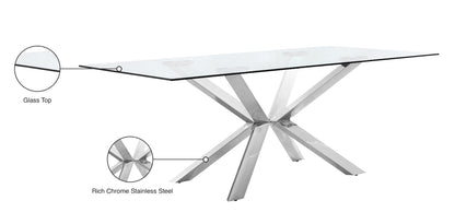 Shell Chrome Dining Table T