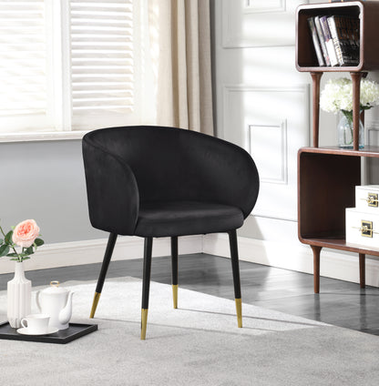 Andaz Black Velvet Dining Chair C