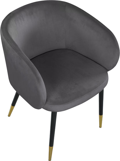 Andaz Grey Velvet Dining Chair C