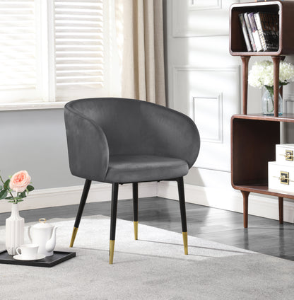 Andaz Grey Velvet Dining Chair C