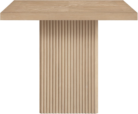 Willow 36" Natural Solid Wood And Oak Veneer Dining Table / Card Table, 1 Piece