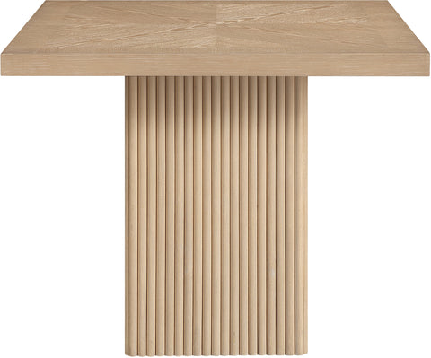 Willow 36" Natural Solid Wood And Oak Veneer Dining Table / Card Table, 1 Piece