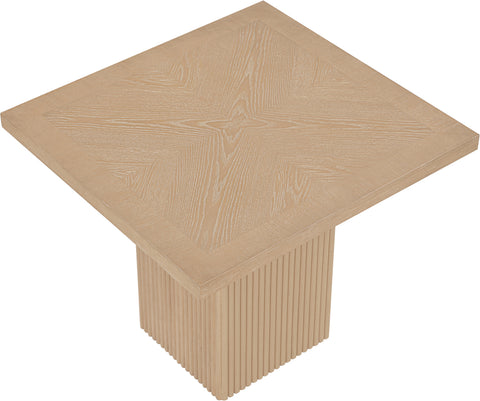 Willow 36" Natural Solid Wood And Oak Veneer Dining Table / Card Table, 1 Piece