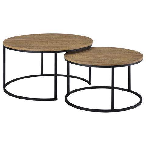 Bling 2-piece Round Nesting Coffee Table Mango