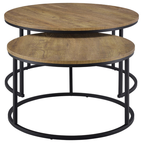 Bling 2-piece Round Nesting Coffee Table Mango