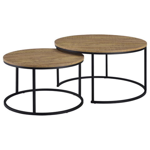 Bling 2-piece Round Nesting Coffee Table Mango
