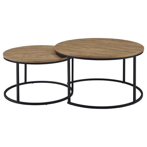 Bling 2-piece Round Nesting Coffee Table Mango
