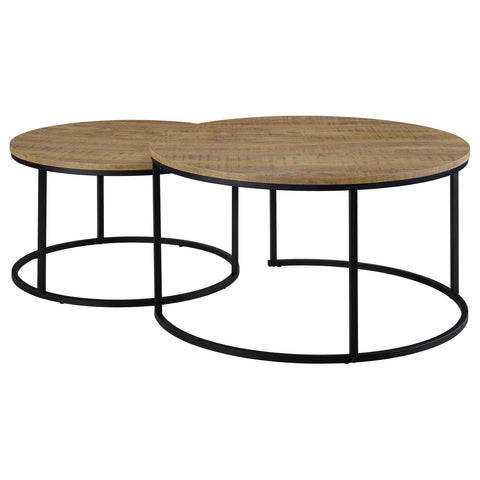 Bling 2-piece Round Nesting Coffee Table Mango