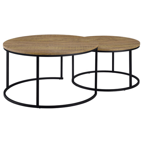 Bling 2-piece Round Nesting Coffee Table Mango