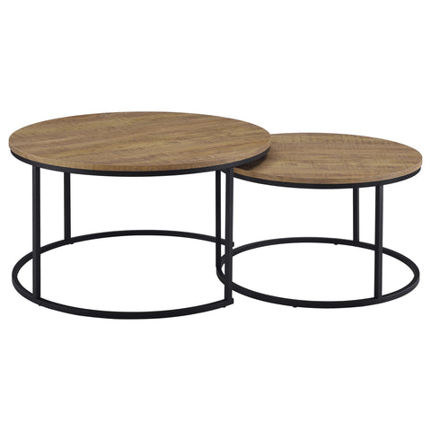 Bling 2-piece Round Nesting Coffee Table Mango
