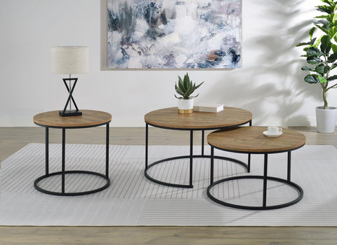 Bling Round Occasional Side End Table Mango