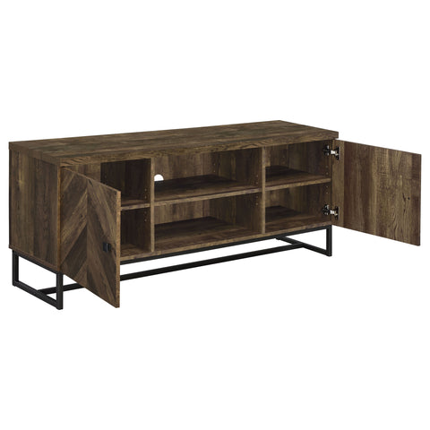 Davista 2-door Engineered Wood 60" TV Stand Rustic OakRustic Oak