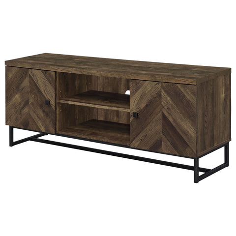 Davista 2-door Engineered Wood 60" TV Stand Rustic OakRustic Oak