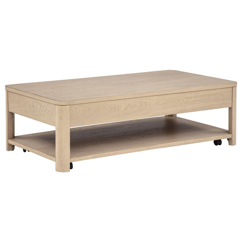 Felicity 2-piece Coffee Table Set with Storage Light Elm