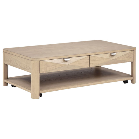 Felicity 3-piece Coffee Table Set with Storage Light Elm