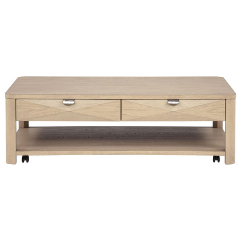 Felicity 3-piece Coffee Table Set with Storage Light Elm