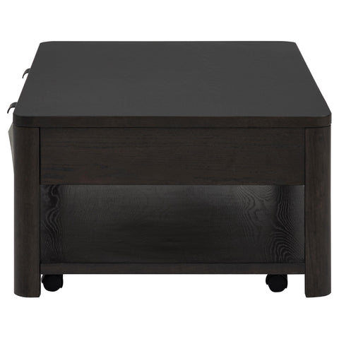 Felicity Wood Coffee Table with 2 Drawers and Shelf Coffee