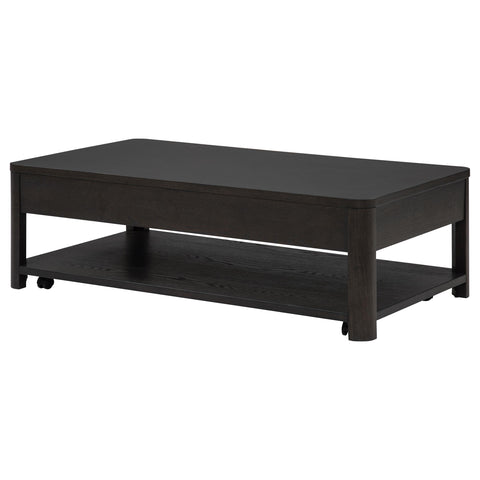 Felicity Wood Coffee Table with 2 Drawers and Shelf Coffee