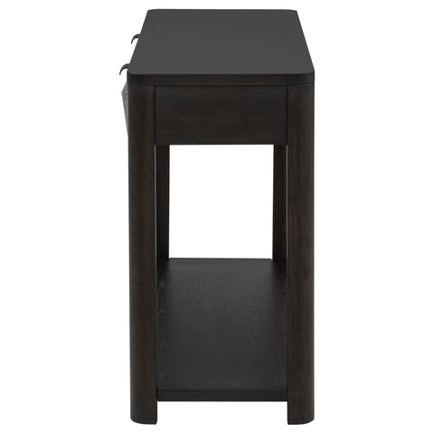 Felicity Sofa Console Table with 2 Drawers and Shelf Coffee