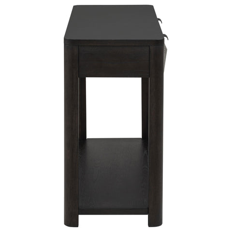 Felicity Sofa Console Table with 2 Drawers and Shelf Coffee