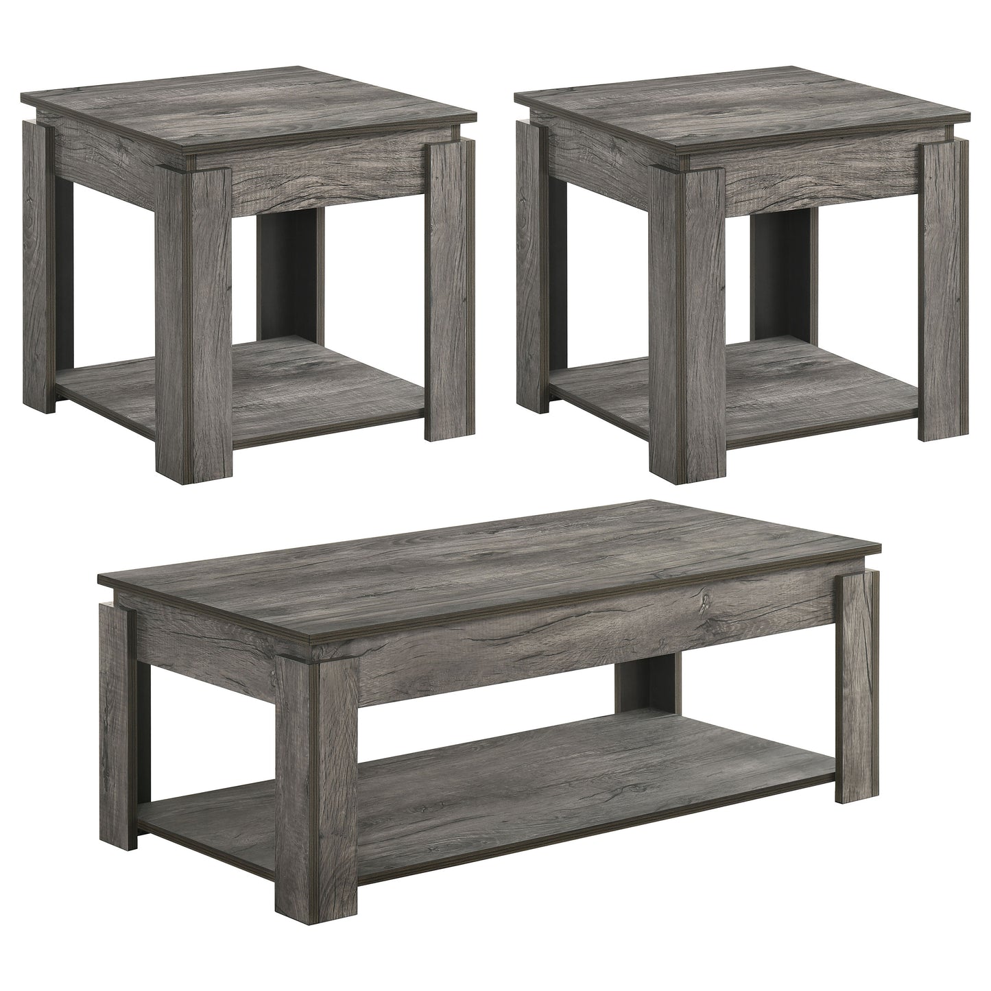 3 pc coffee table set