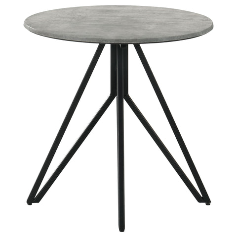 Banner 2-piece Round SmartTop Coffee and End Table Set Cement