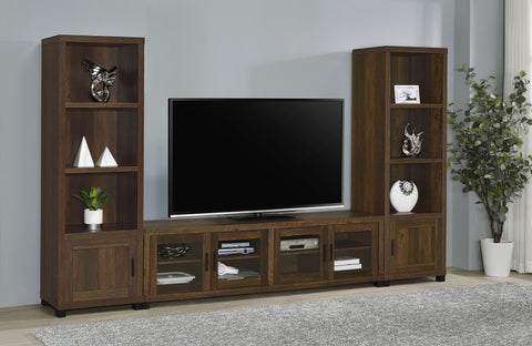 Leonard 3-piece 79" TV Entertainment Center Dark PineDark Pine
