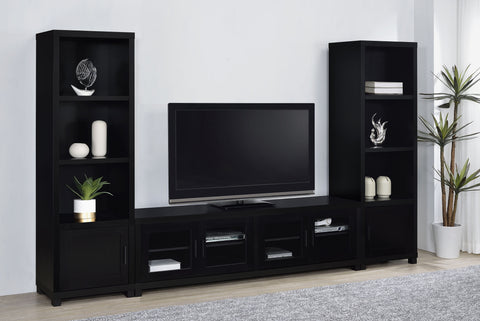 Chadwick 3-piece Entertainment Center 79-inch TV Stand BlackBlack