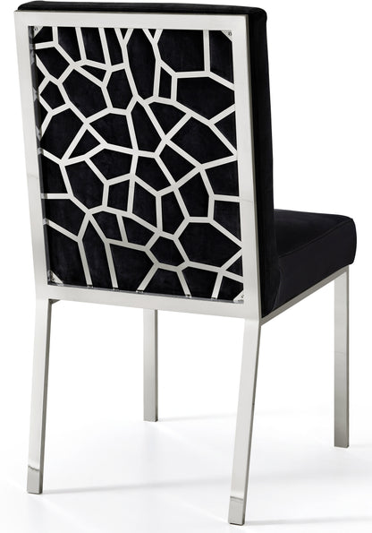 Destin Black Velvet Dining Chair