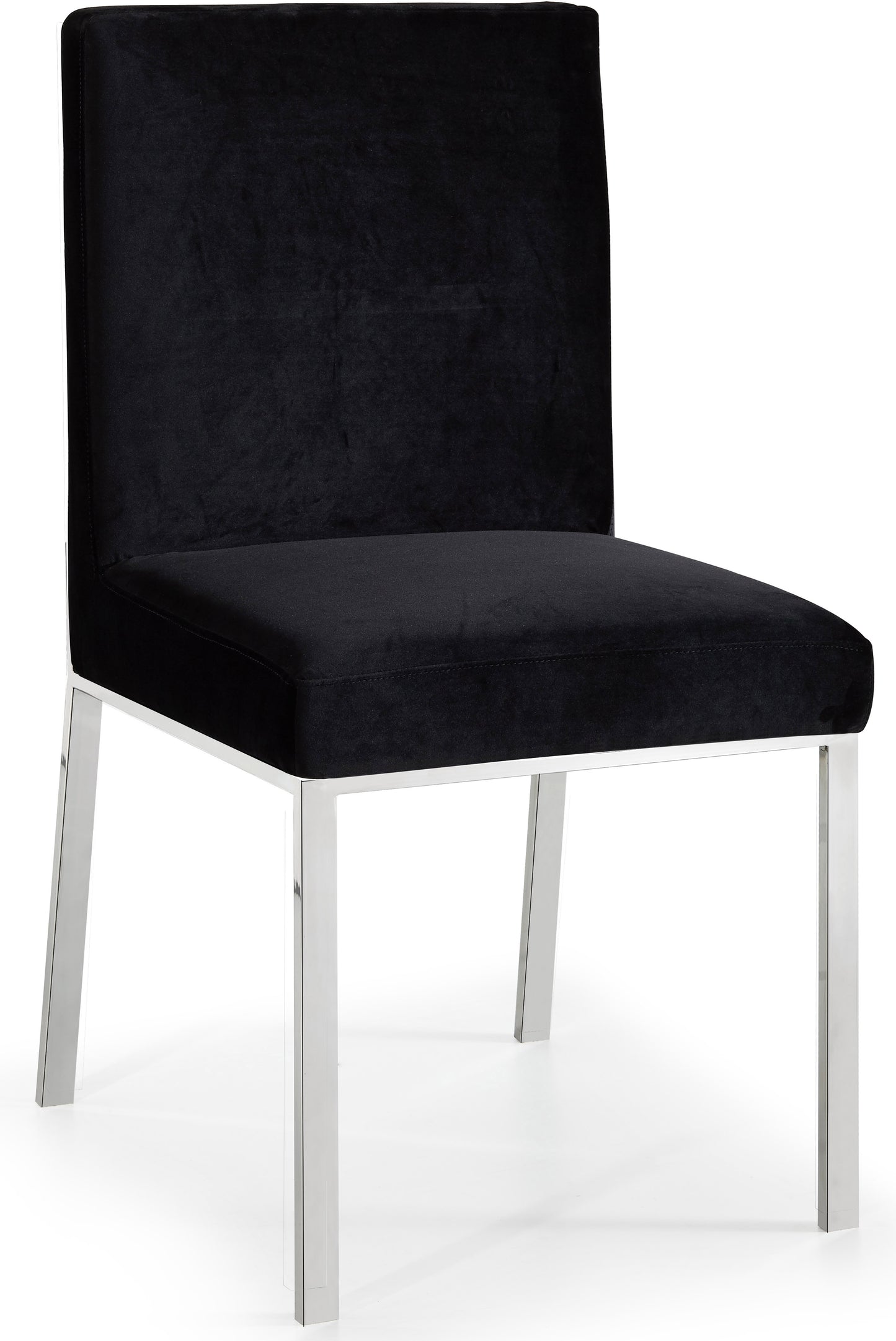 destin black velvet dining chair