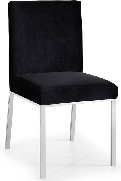 Destin Black Velvet Dining Chair