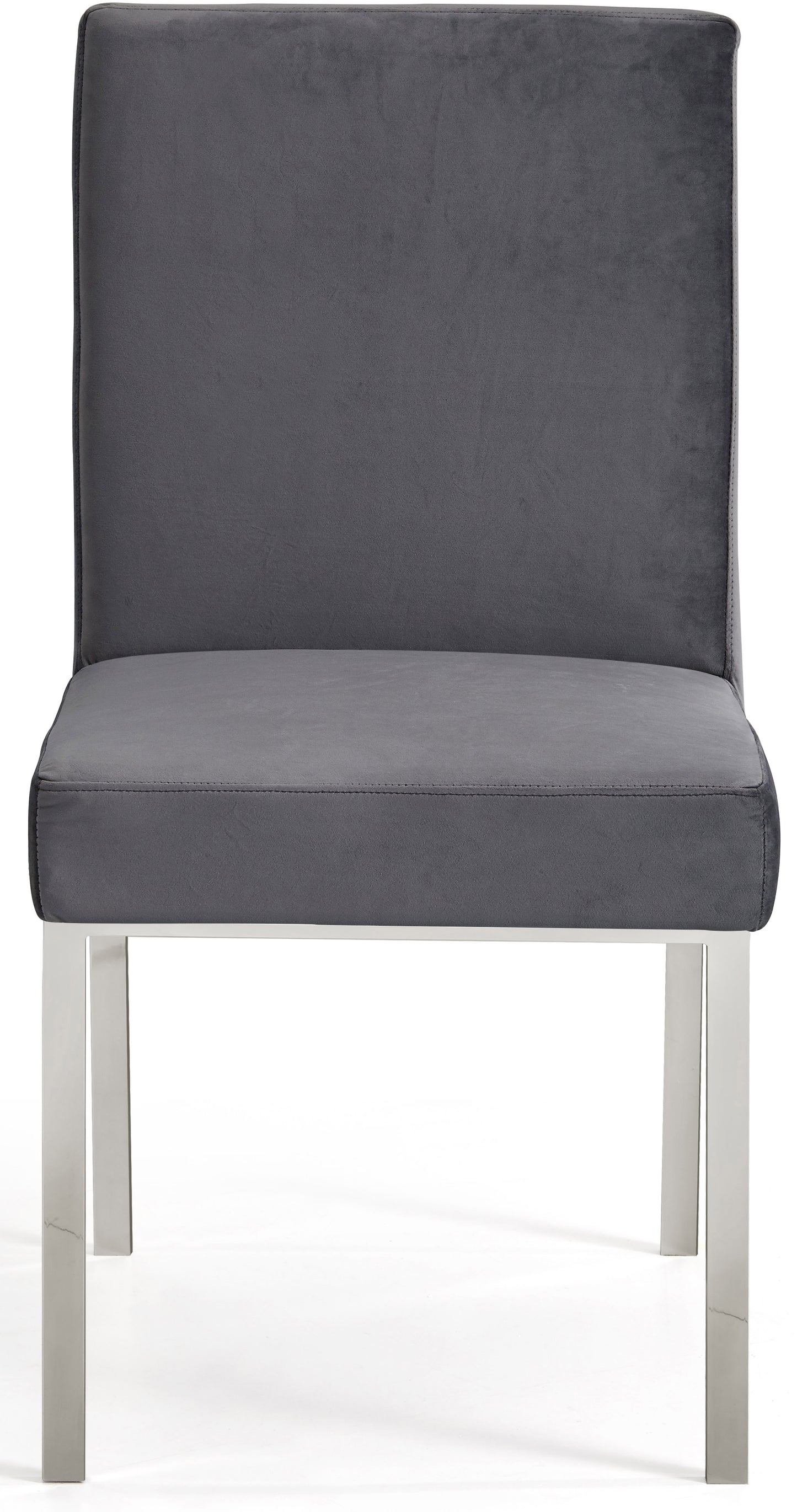 destin grey velvet dining chair