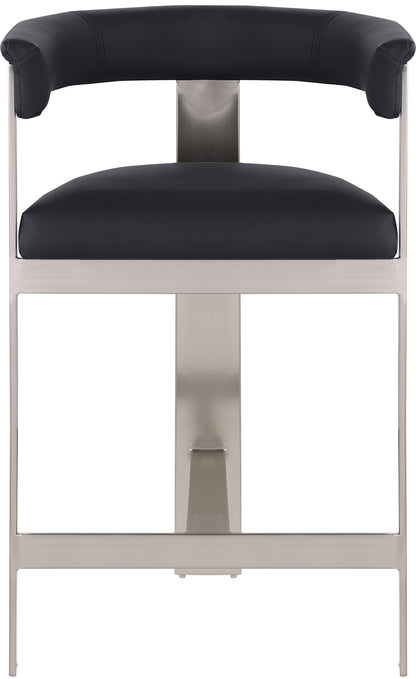 Rivas Black Faux Leather Counter Stool C