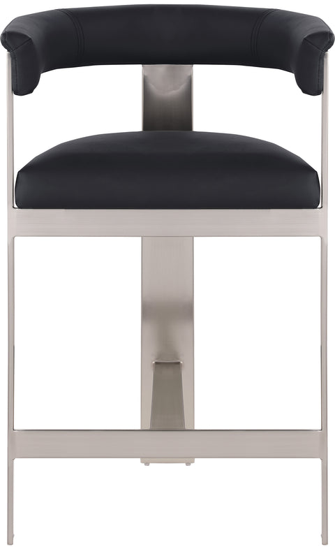 Rivas Black Faux Leather Counter Stool C