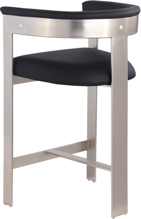 Rivas Black Faux Leather Counter Stool C