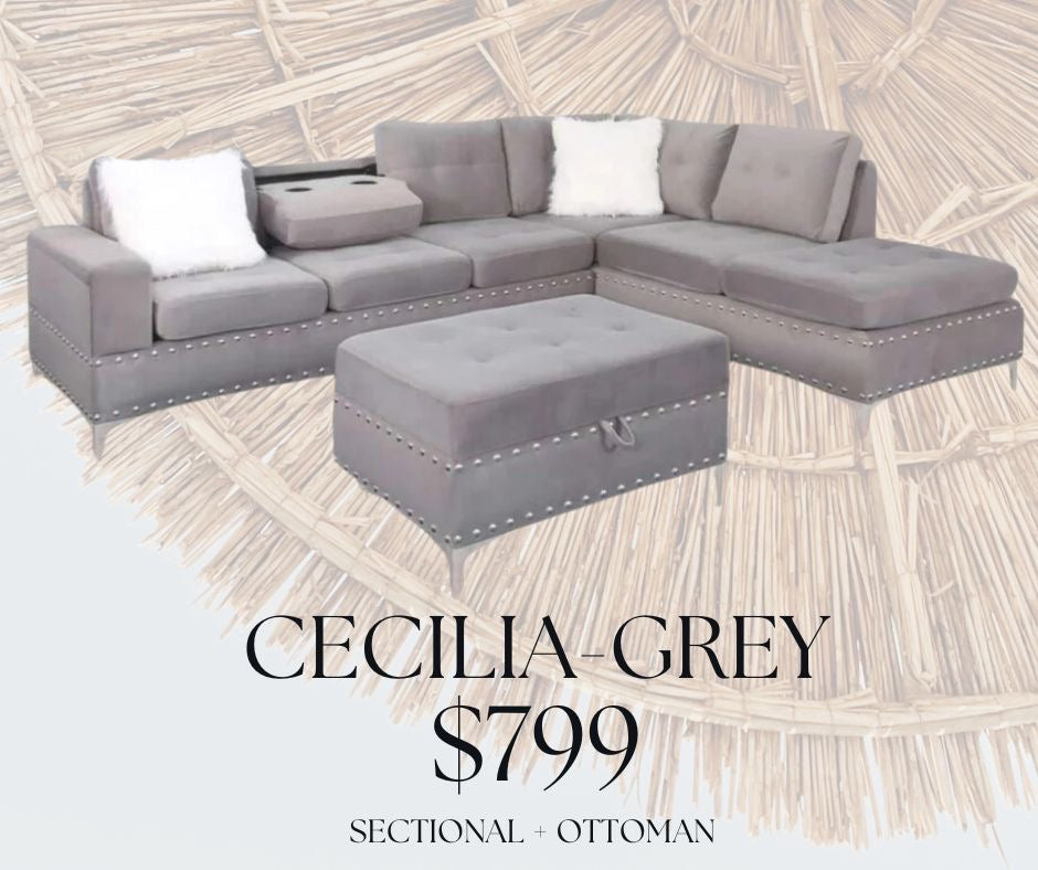 cecilia gray sectional