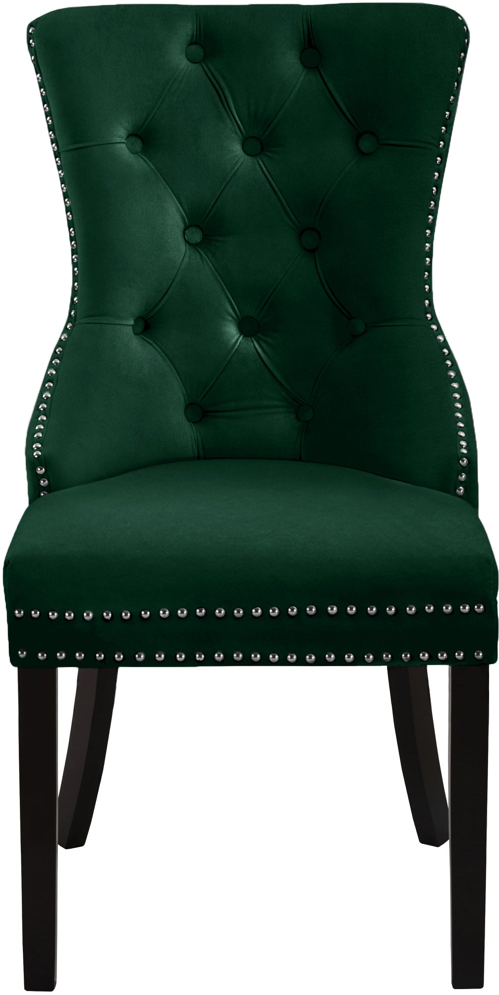 emmet green velvet dining chair c