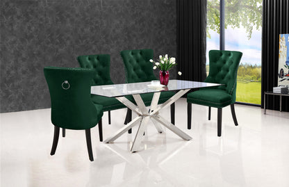 Emmet Green Velvet Dining Chair C