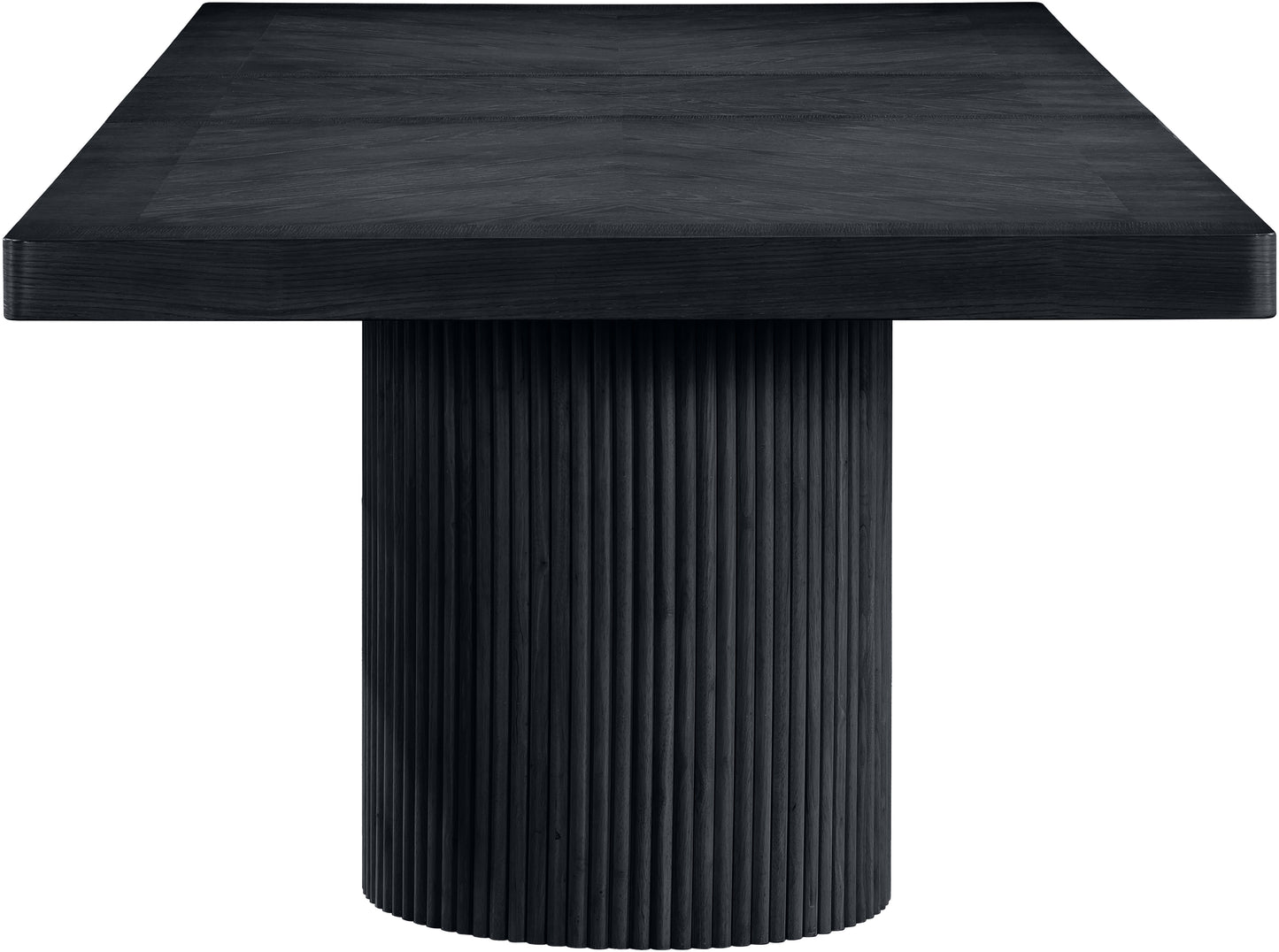 gavin black dining table (3 boxes)