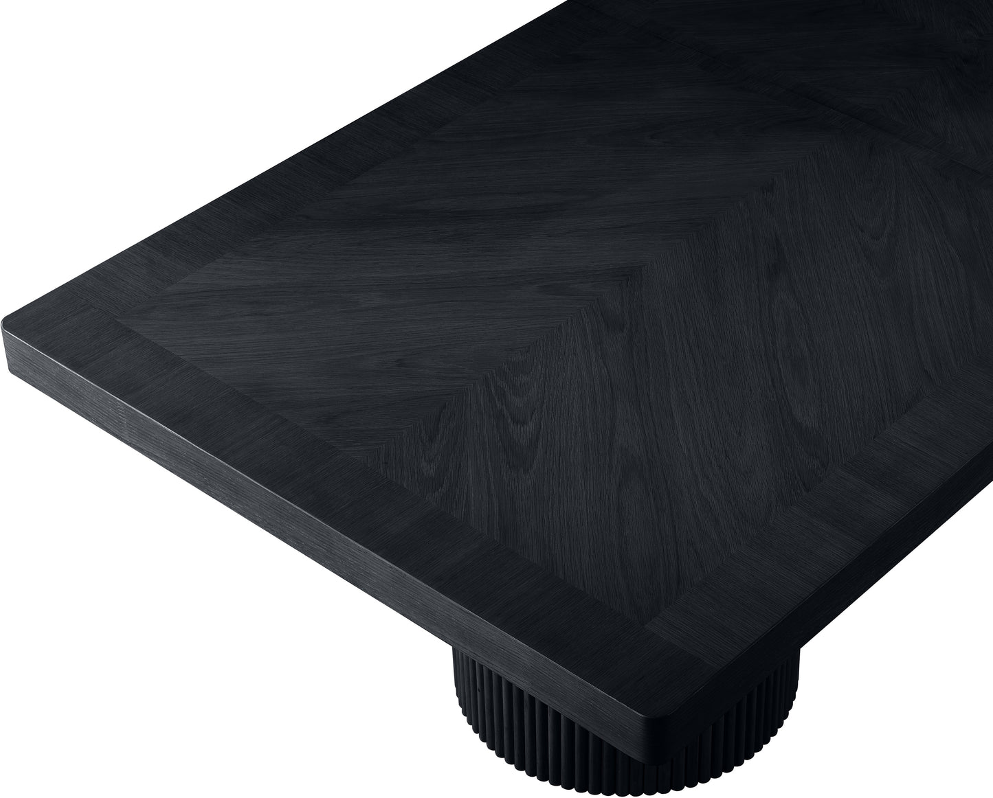 gavin black dining table (3 boxes)