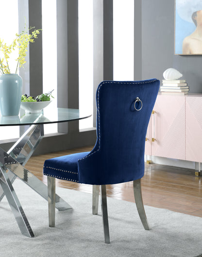 XOXO Navy Velvet Dining Chair C