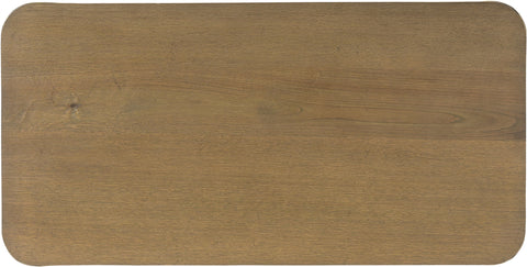 Paloma Brown Oak Wood And Iron Coffee Table, 1 Piece