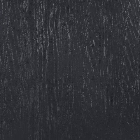 Arden 112" / 136" / 160" Black Solid Wood And Oak Veneer Dining Table, 1 Piece