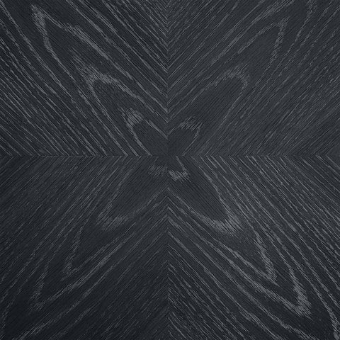 Willow 36" Black Oak Veneer And Solid Wood Counter Height Table, 1 Piece