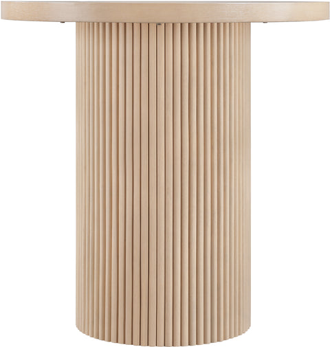 Willow 36" Natural Oak Veneer And Solid Wood Counter Height Table, 1 Piece