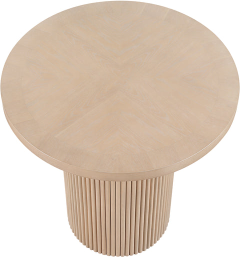 Willow 36" Natural Oak Veneer And Solid Wood Counter Height Table, 1 Piece