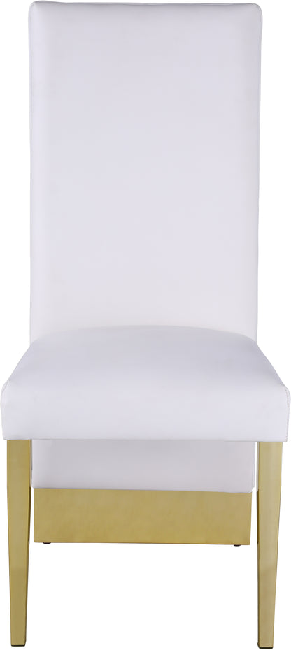 Abigail White Faux Leather Dining Chair C